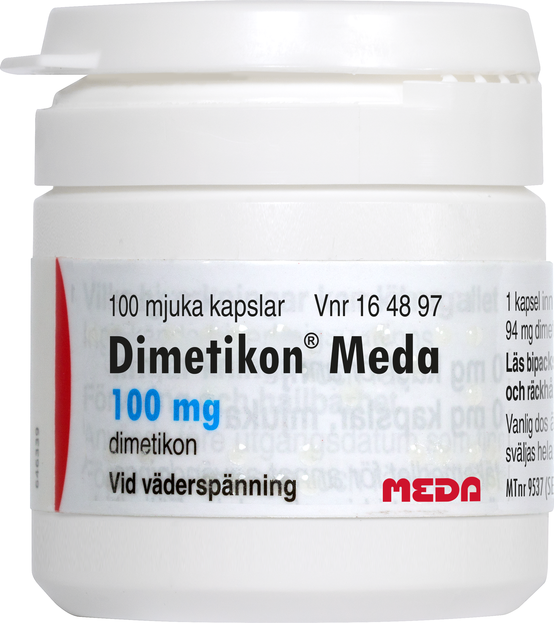 Dimetikon Cooper, kapsel, mjuk 100 mg