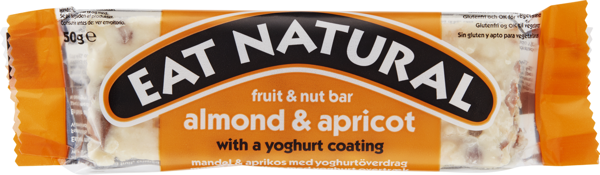 Eat Natural almond & apricot bar med yoghurtöverdrag