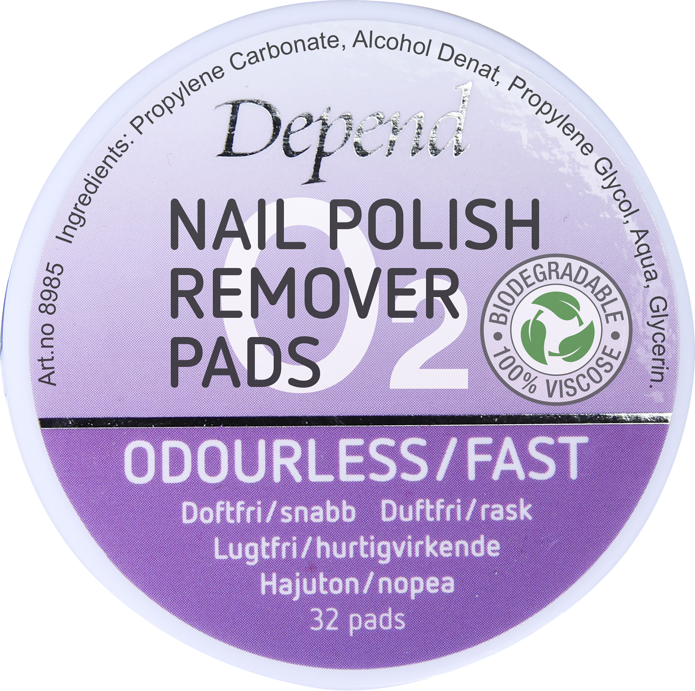 DEPEND REMOVER PADS 24 | Skönhet och hälsa - Personlig vård - Kosmetika - Hudvård | Apoteka