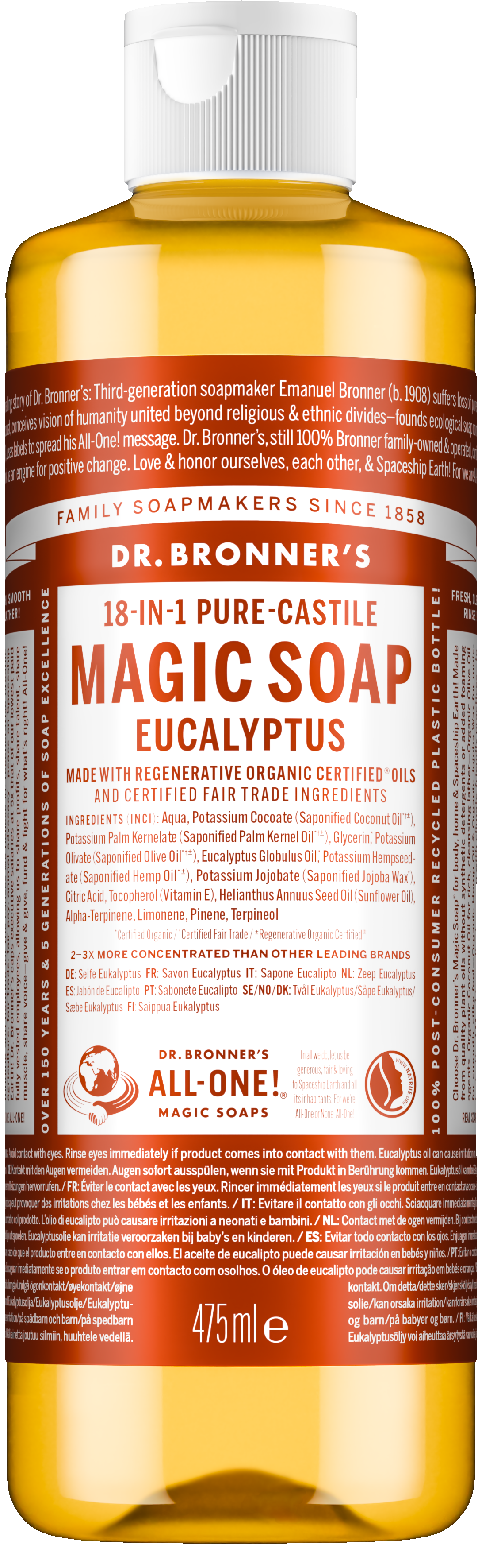 Dr.Bronner's Pure Castile Liquid Soap Eucalyptus