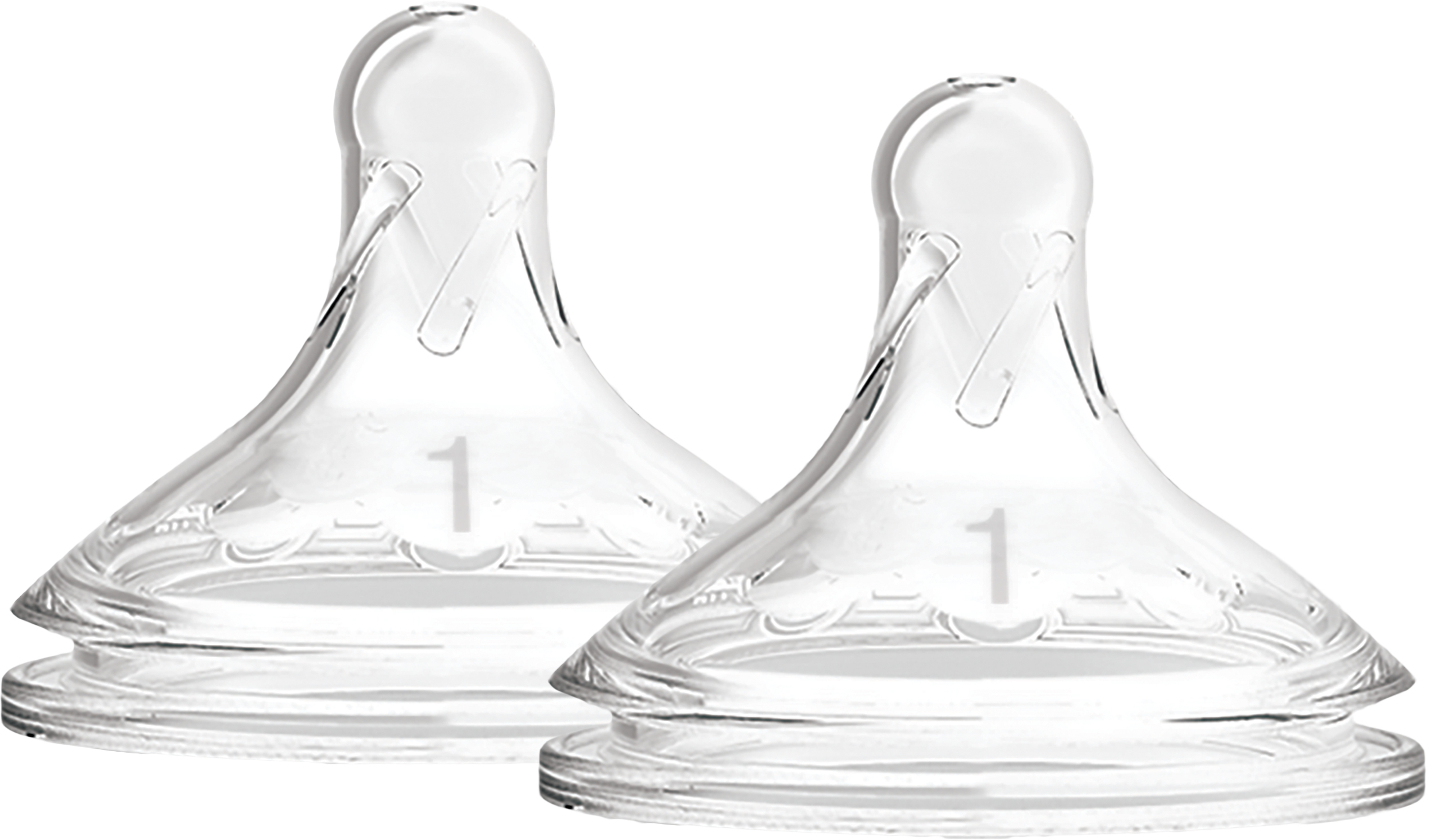 Dr.Brown nipple level 1 wideneck silicone options+ 2 st