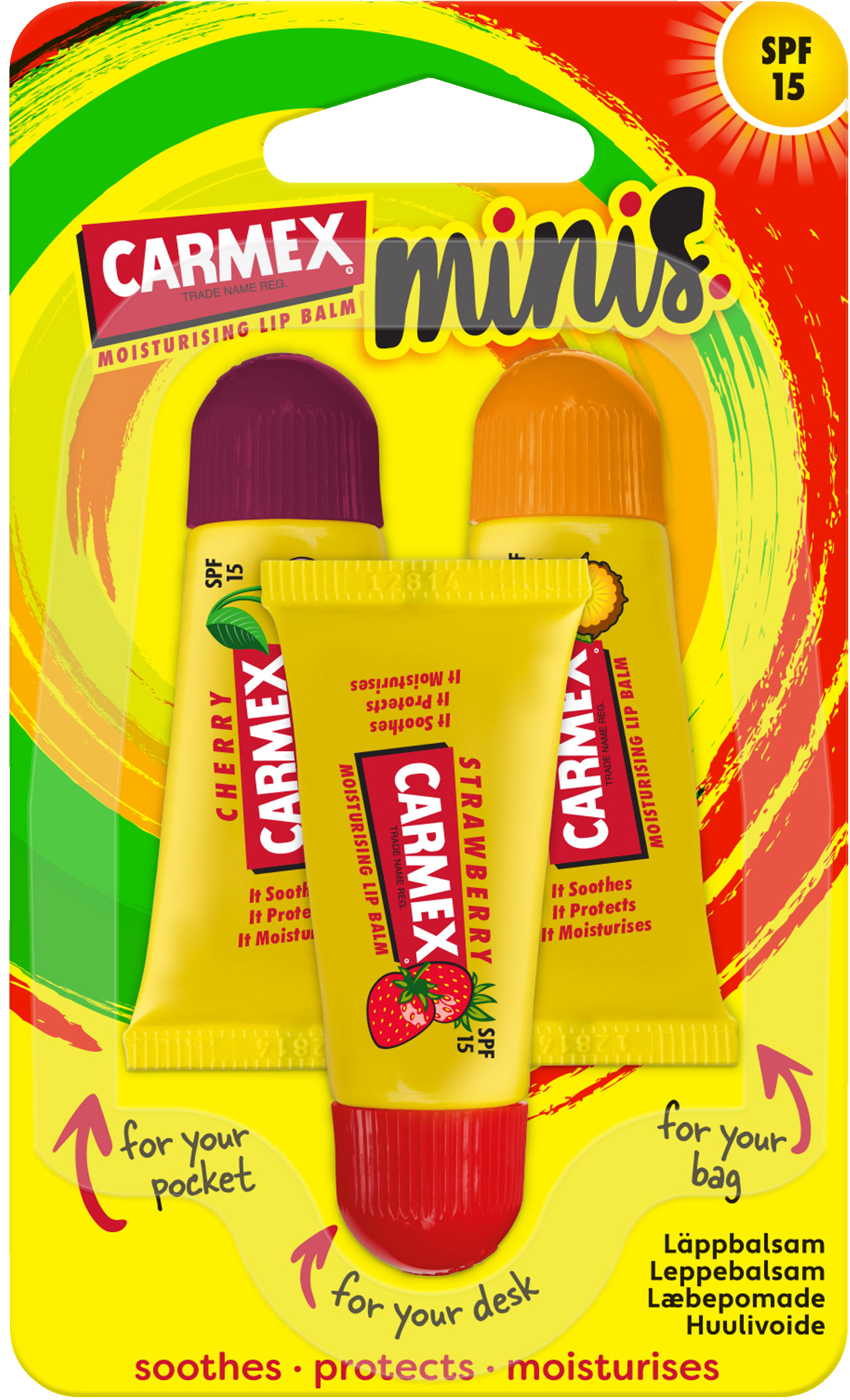 Carmex Minitubes 3p 3 st | Skönhet och hälsa - Personlig vård - Kosmetika - Hudvård | Apoteka