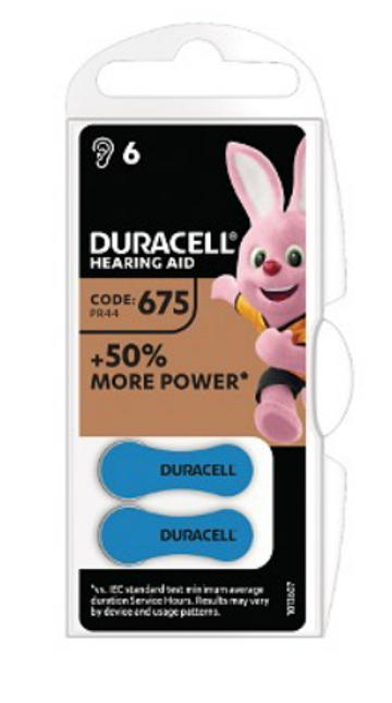 Duracell DA675 hearing aid 