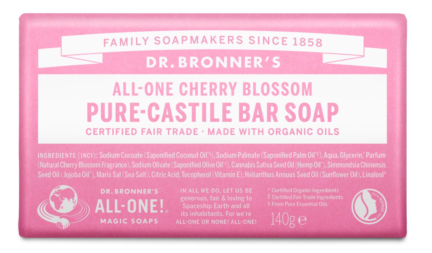 Dr.Bronner's Bar Soap Cherry Blossom 140 g