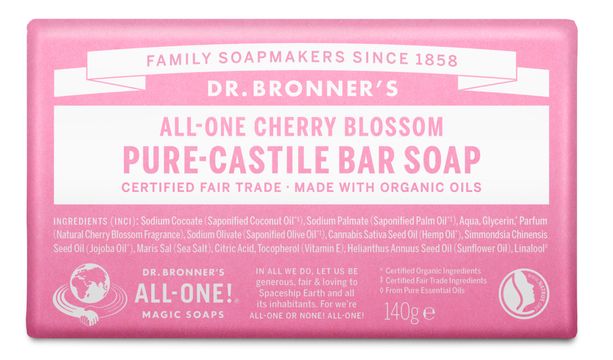 Dr.Bronner's Bar Soap Cherry Blossom