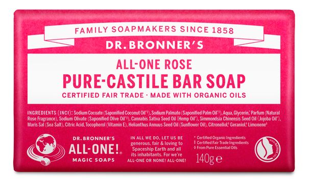 Dr.Bronner's Bar Soap Rose
