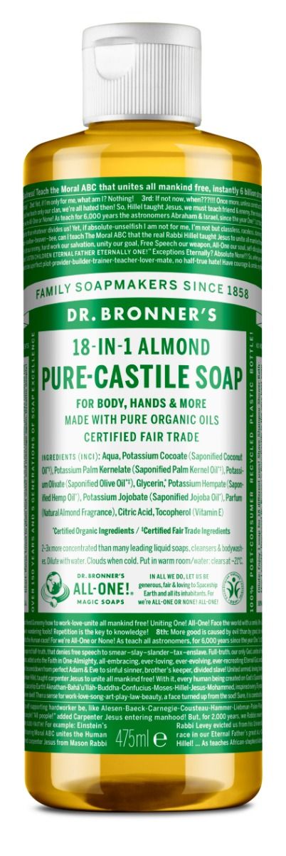 Dr.Bronner's Pure Castile Liquid Soap Almond 475 ml