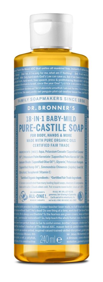 Dr.Bronner's Pure Castile Liquid Soap Baby-Mild (unscented)