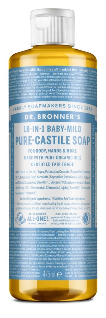 Dr.Bronner's Pure Castile Liquid Soap Baby-Mild (unscented)