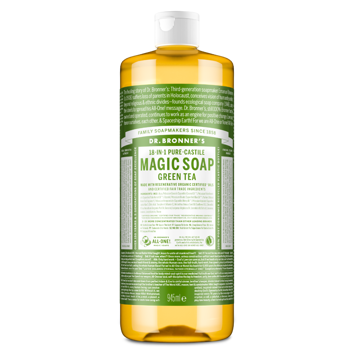Dr. Bronner's All-One Magic Soap Green Tea 