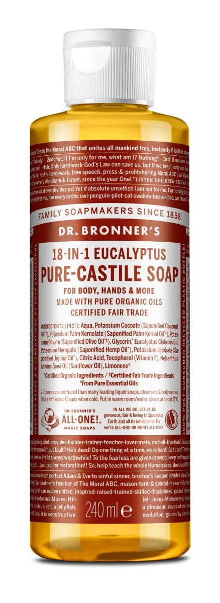 Dr.Bronner's Pure Castile Liquid Soap Eucalyptus 240 ml