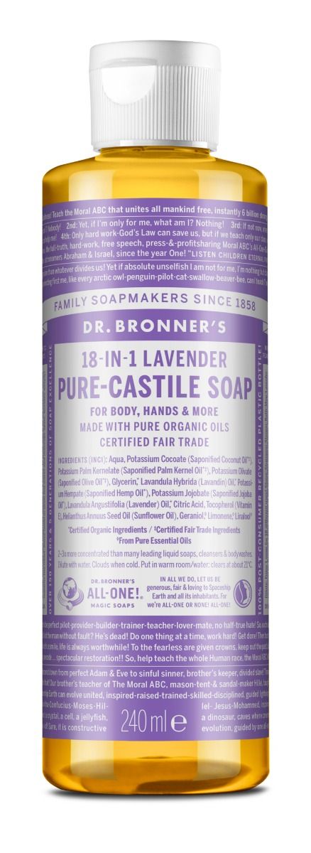 Dr.Bronner's Pure Castile Liquid Soap Lavender 240 ml