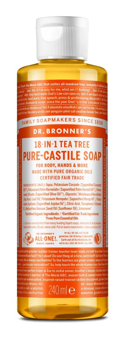 Dr.Bronner's Pure Castile Liquid Soap Tea Tree 240 ml