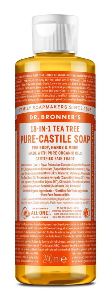 Dr.Bronner's Pure Castile Liquid Soap Tea Tree