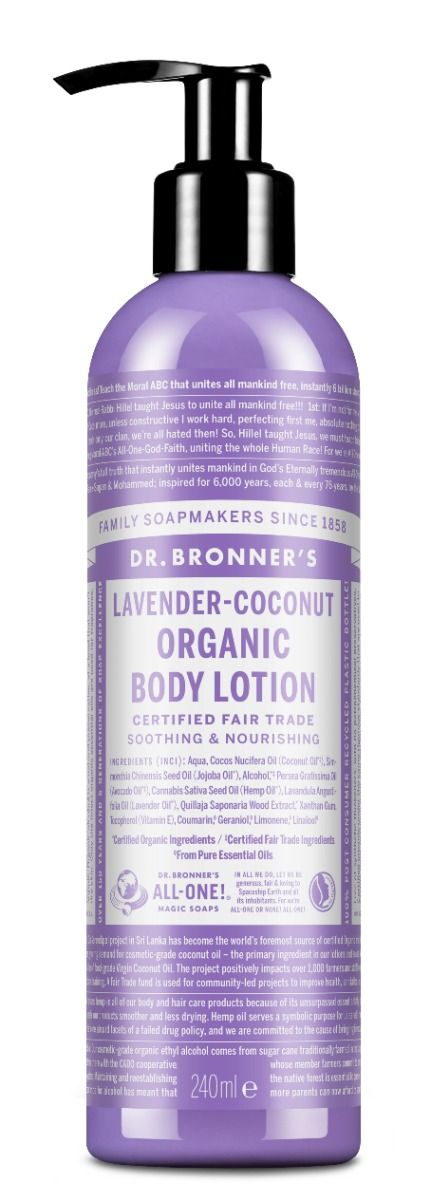 Dr.Bronner's Organic Bodylotion Lavender-Coconut 240 ml