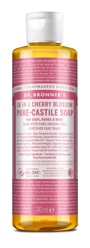 Dr.Bronner's Pure Castile Liquid Soap Cherry Blossom