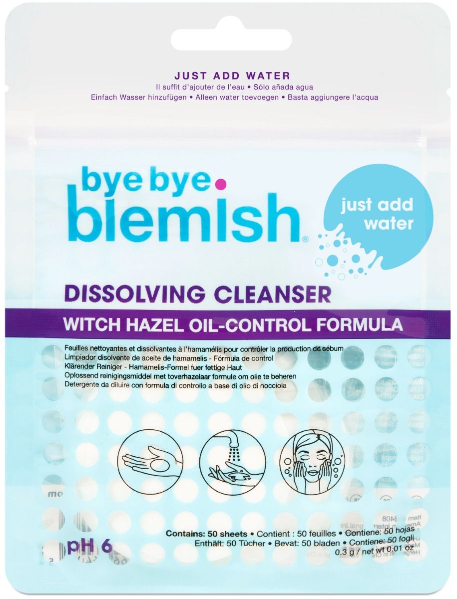 Produktfoto för Bye Bye Blemish Dissolving Cleanser Sheets 50 st