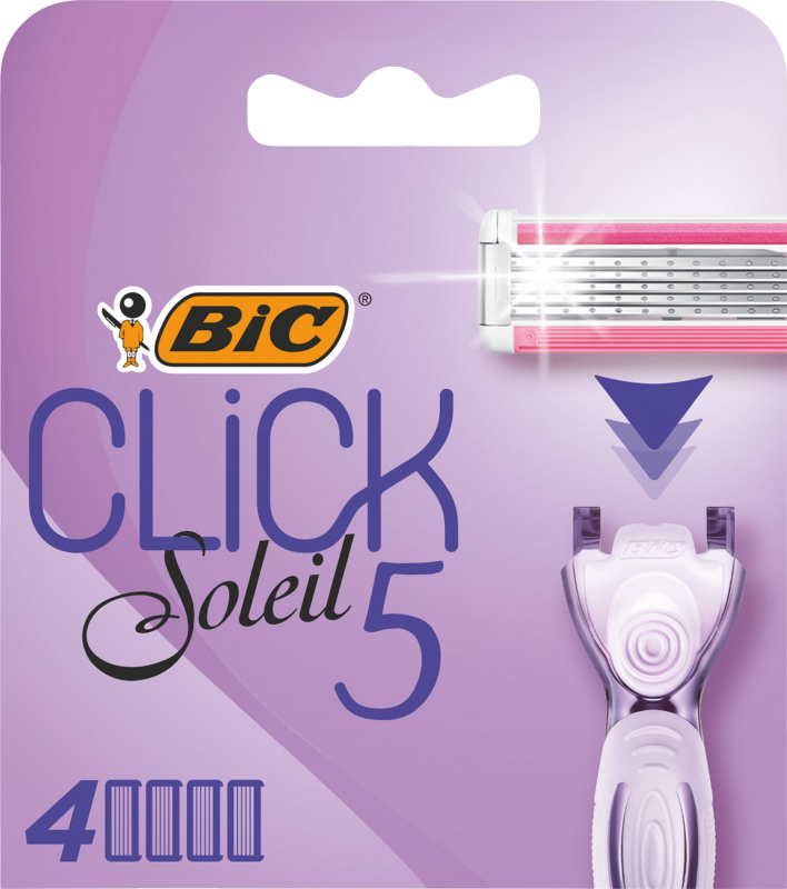 BIC Soleil click 5 rakblad 4 st