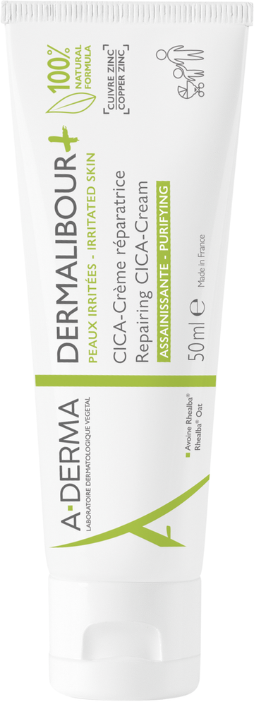 A-Derma dermalibour + repairing cica-cream 