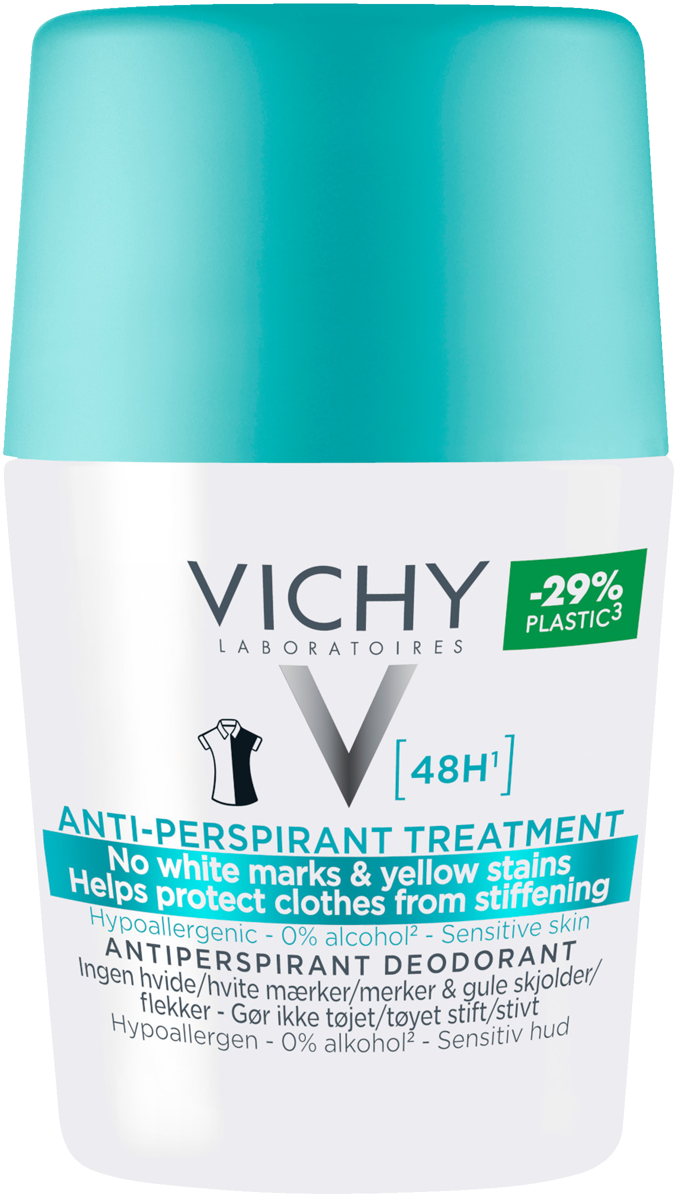 Vichy Anti-trace antiperspirant deodorant roll-on 48h 50 ml