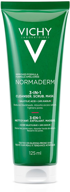 Vichy Normaderm 3-in-1 Cleanser scrub & mask