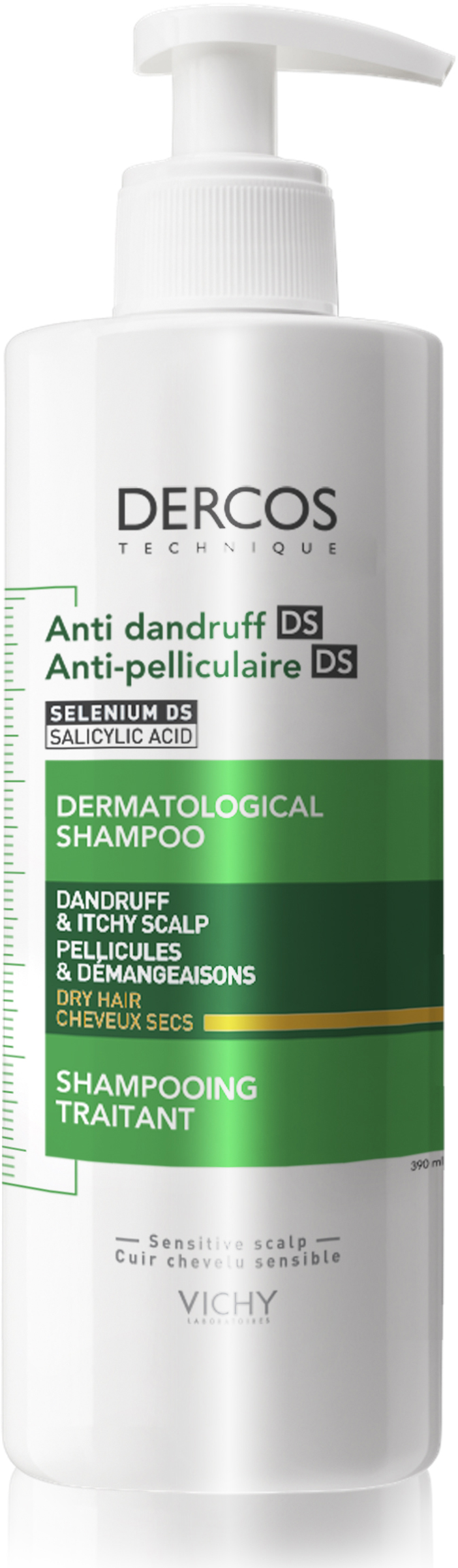 Vichy Dercos Anti-dandruff shampoo dry hair 390 ml