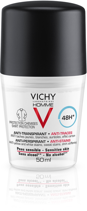 Vichy Homme anti-stains antiperspirant 48h