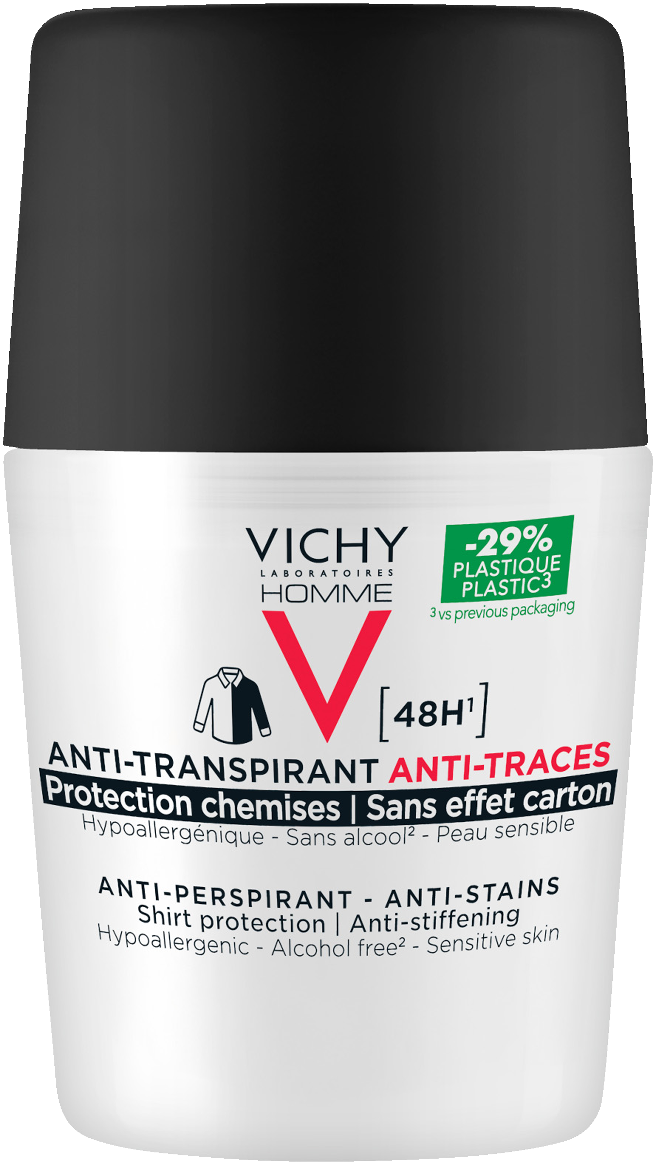 Vichy Homme anti-stains antiperspirant 48h