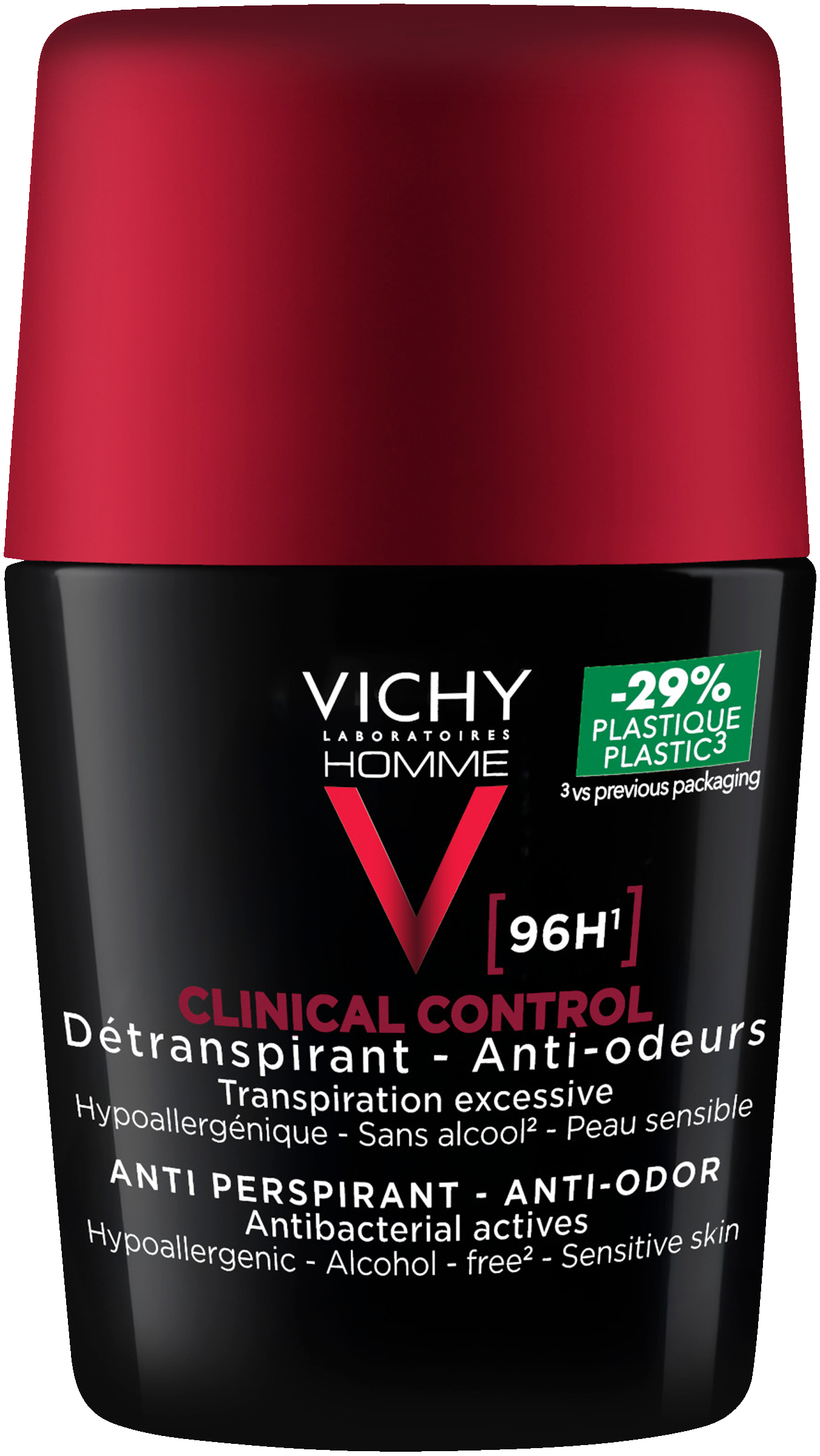 Vichy Homme Clinical control 96hr antiperspirant roll-on