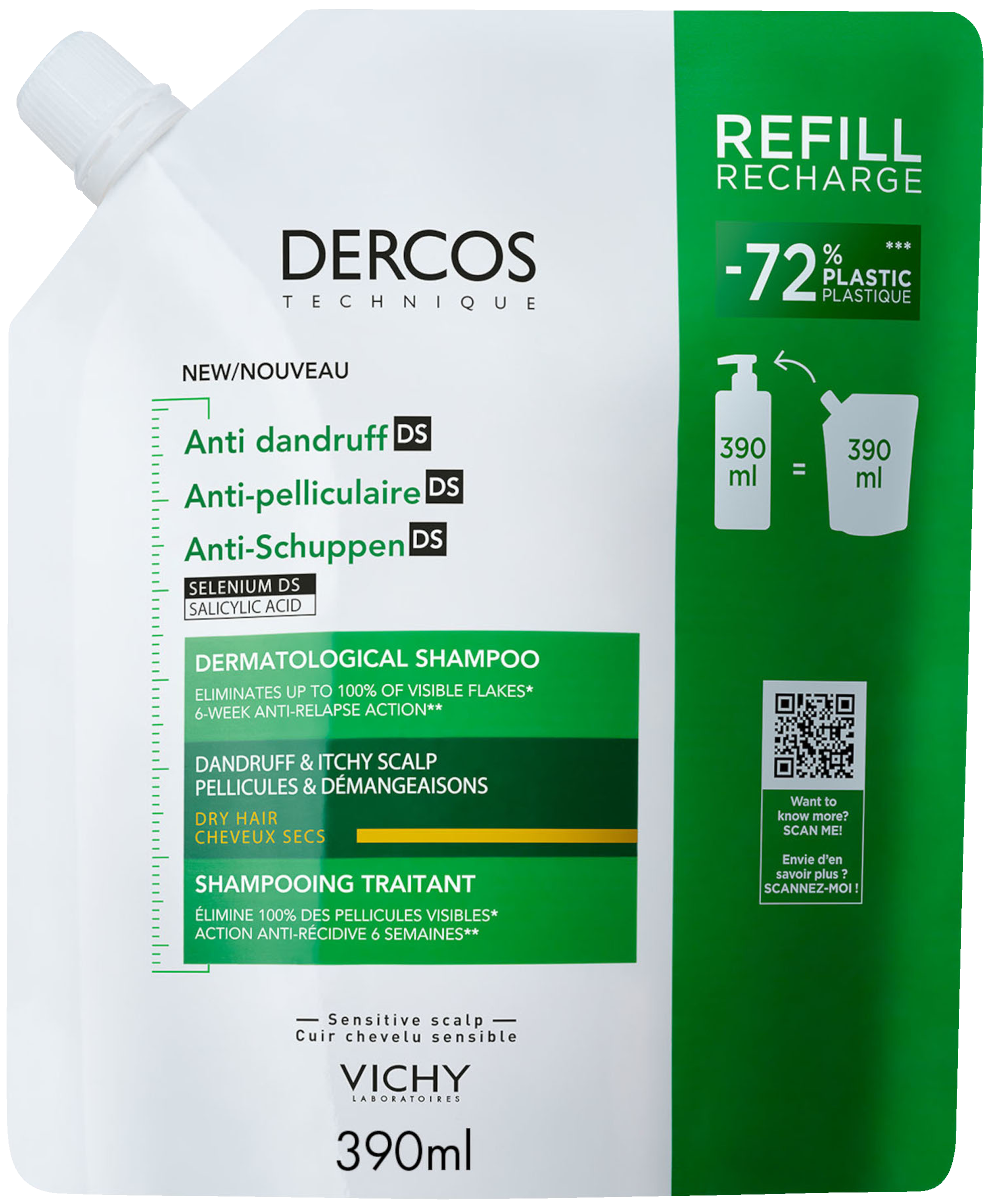 Vichy Anti-Dandruff Shampoo Dry Refill