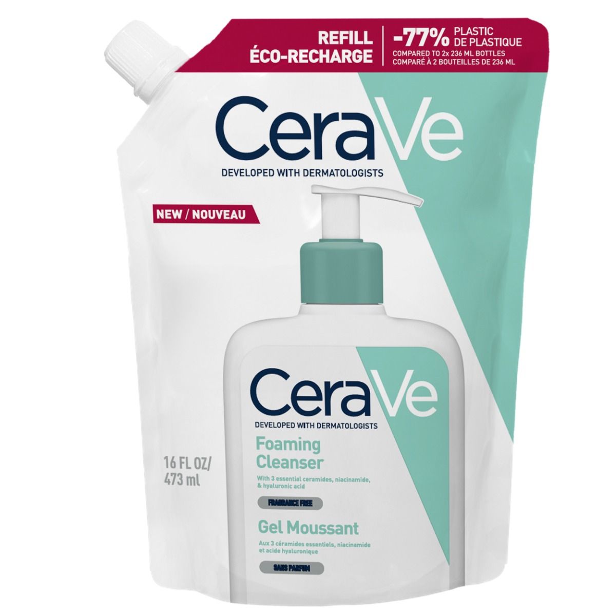CeraVe Foaming Cleanser, REFILL 473 ml