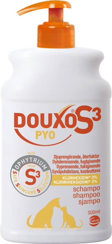 DOUXO S3 Pyo Schampo Klorhexidin