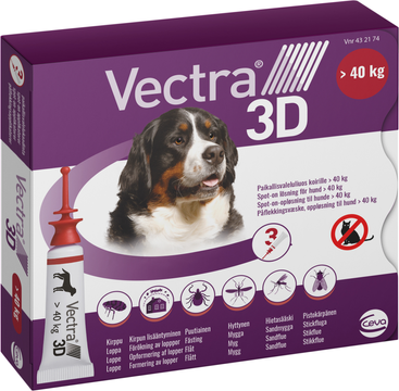 Vectra 3D för hund, >40 kg, spot-on, lösning