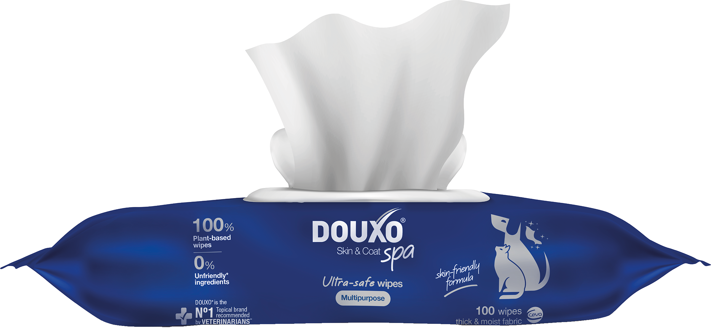DOUXO Skin & Coat SPA Ultra-Safe Multipurpose våtservetter 