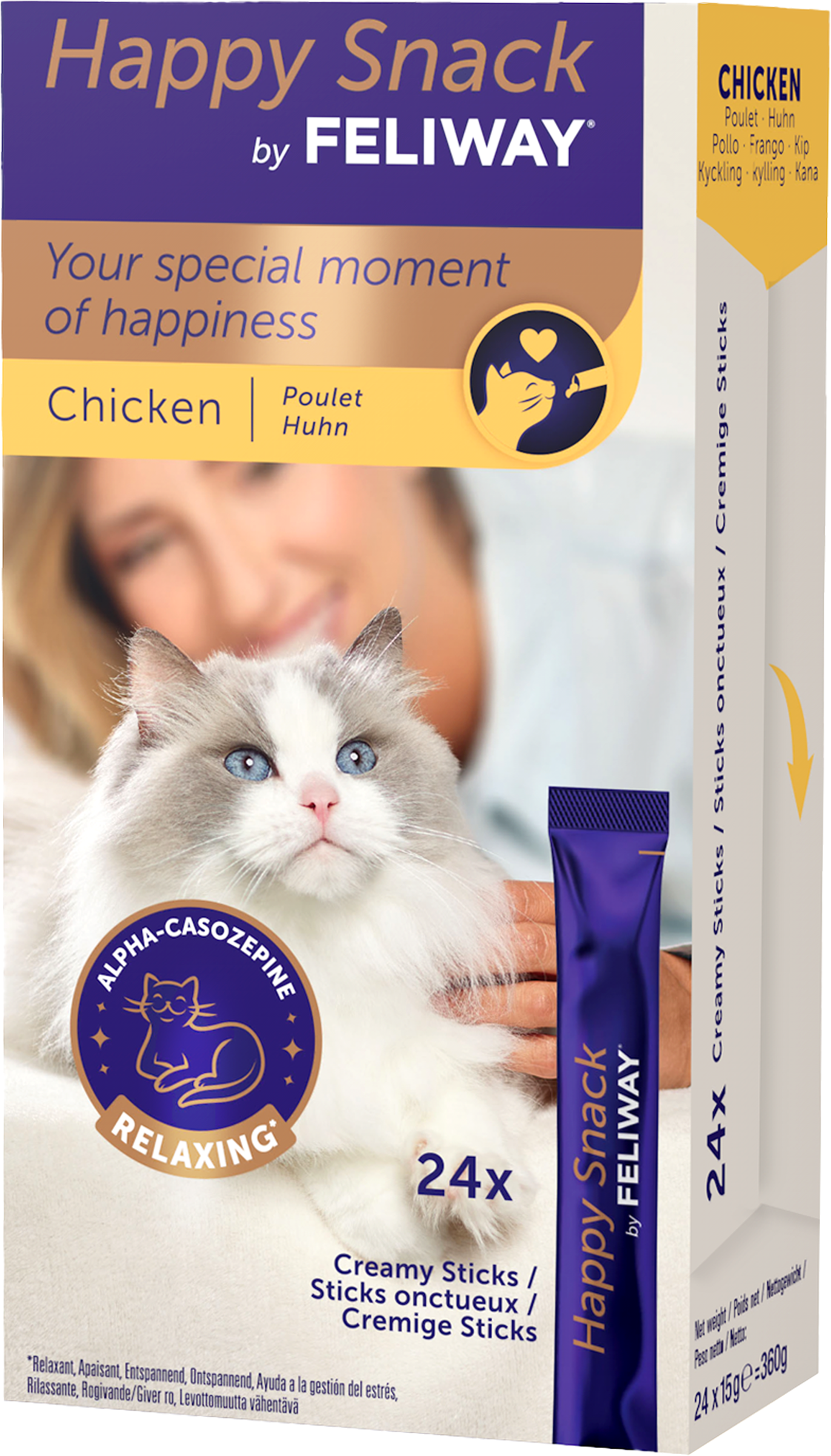 FELIWAY HAPPY SNACK CHICKEN 24 st | Djur och tillbehör till husdjur - Tillbehör till husdjur | Apoteka