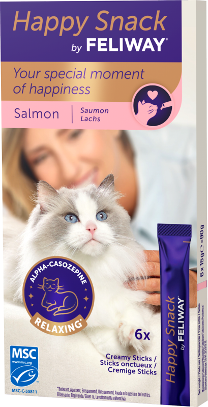 FELIWAY HAPPY SNACK SALMON 6 ST