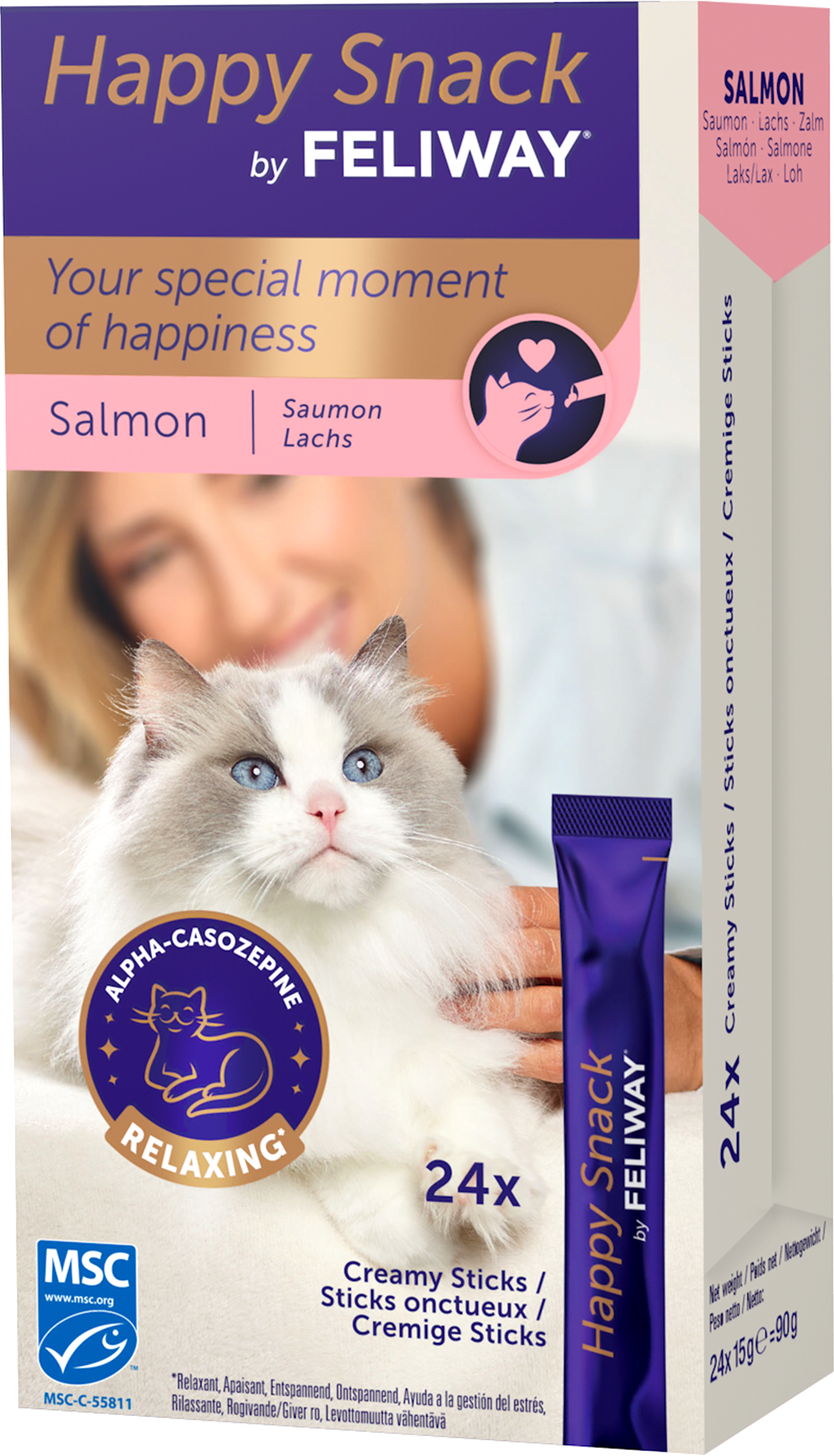 FELIWAY HAPPY SNACK SALMON 24 st | Djur och tillbehör till husdjur - Tillbehör till husdjur | Apoteka