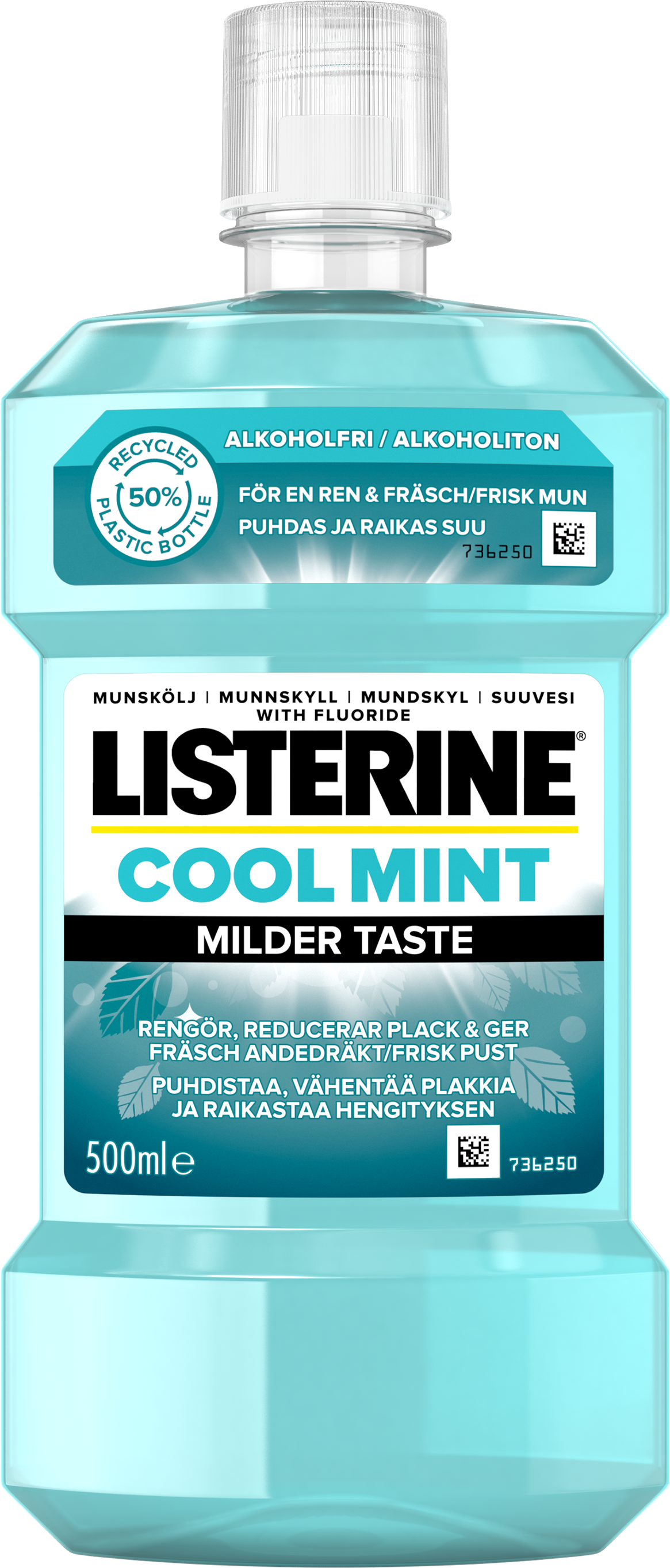 Johnson & Johnson Listerine Cool Mint milder taste 500 ml