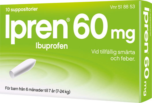Ipren, suppositorium 60 mg