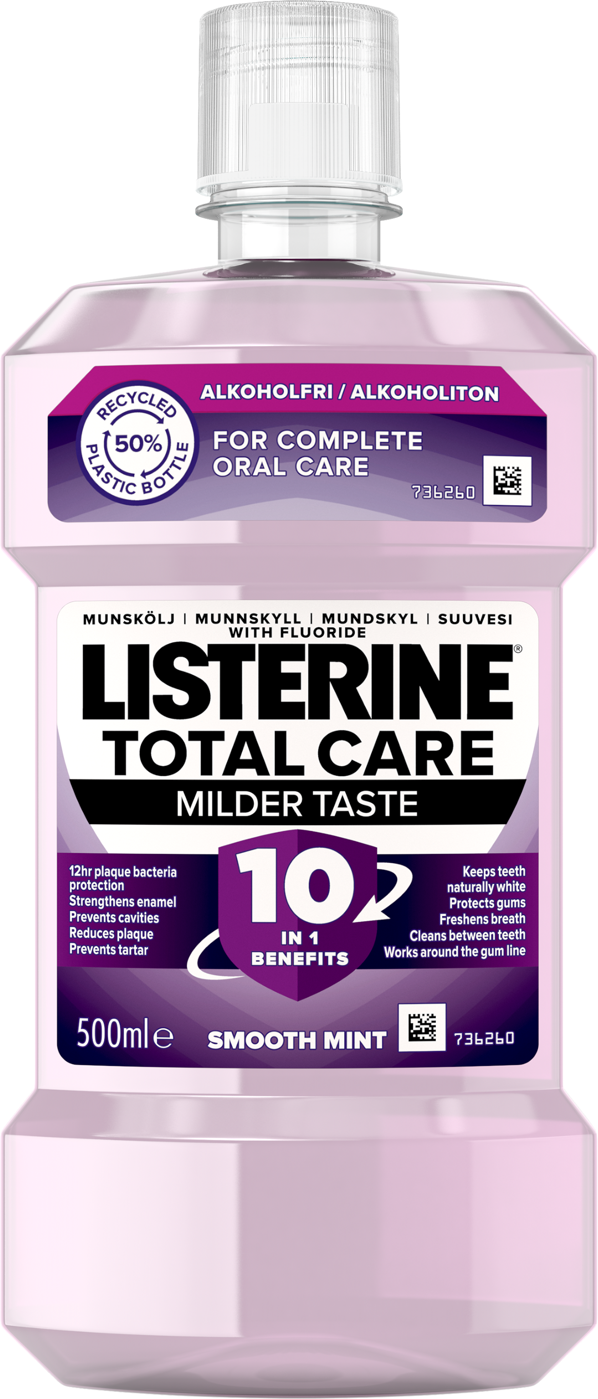 Listerine Total Care milder taste 500 ml