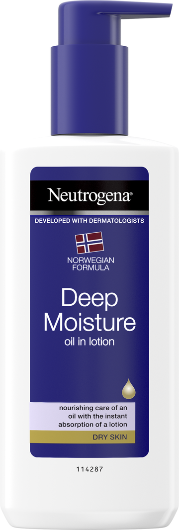 Neutrogena Deep Moisture oil in lotion