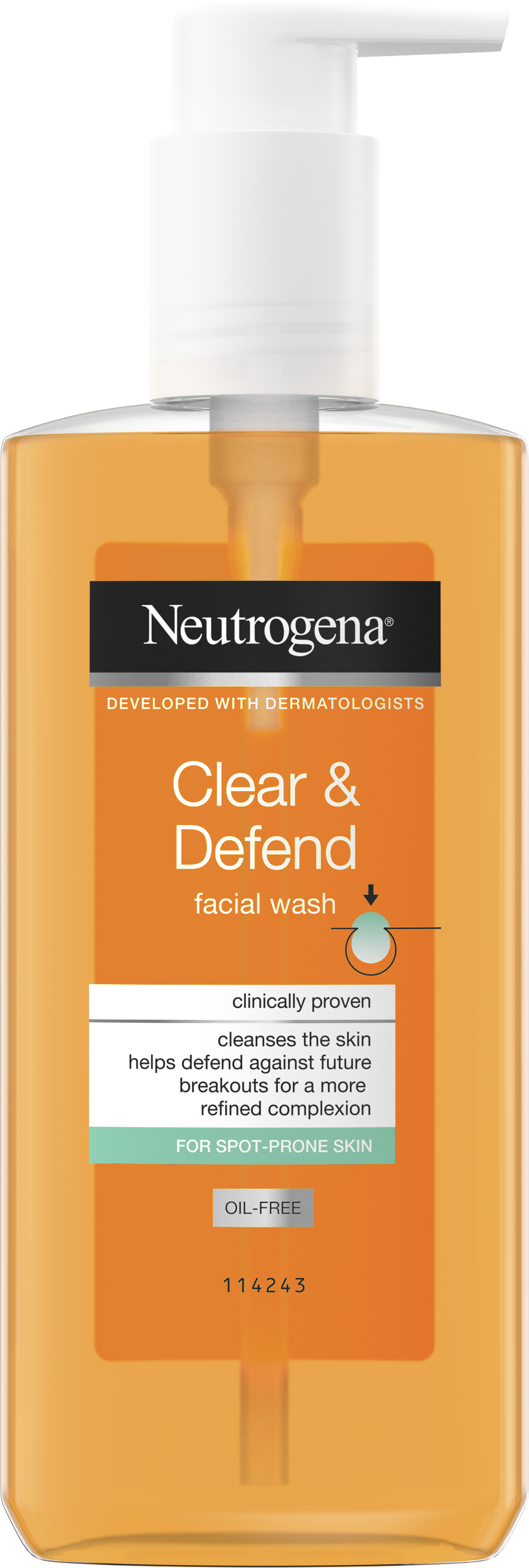 Johnson & Johnson Neutrogena Clear & Defend wash 200 ml