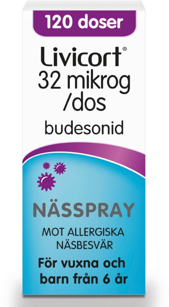 Livicort, nässpray, suspension 32 mikrogram/dos McNeil Sweden AB