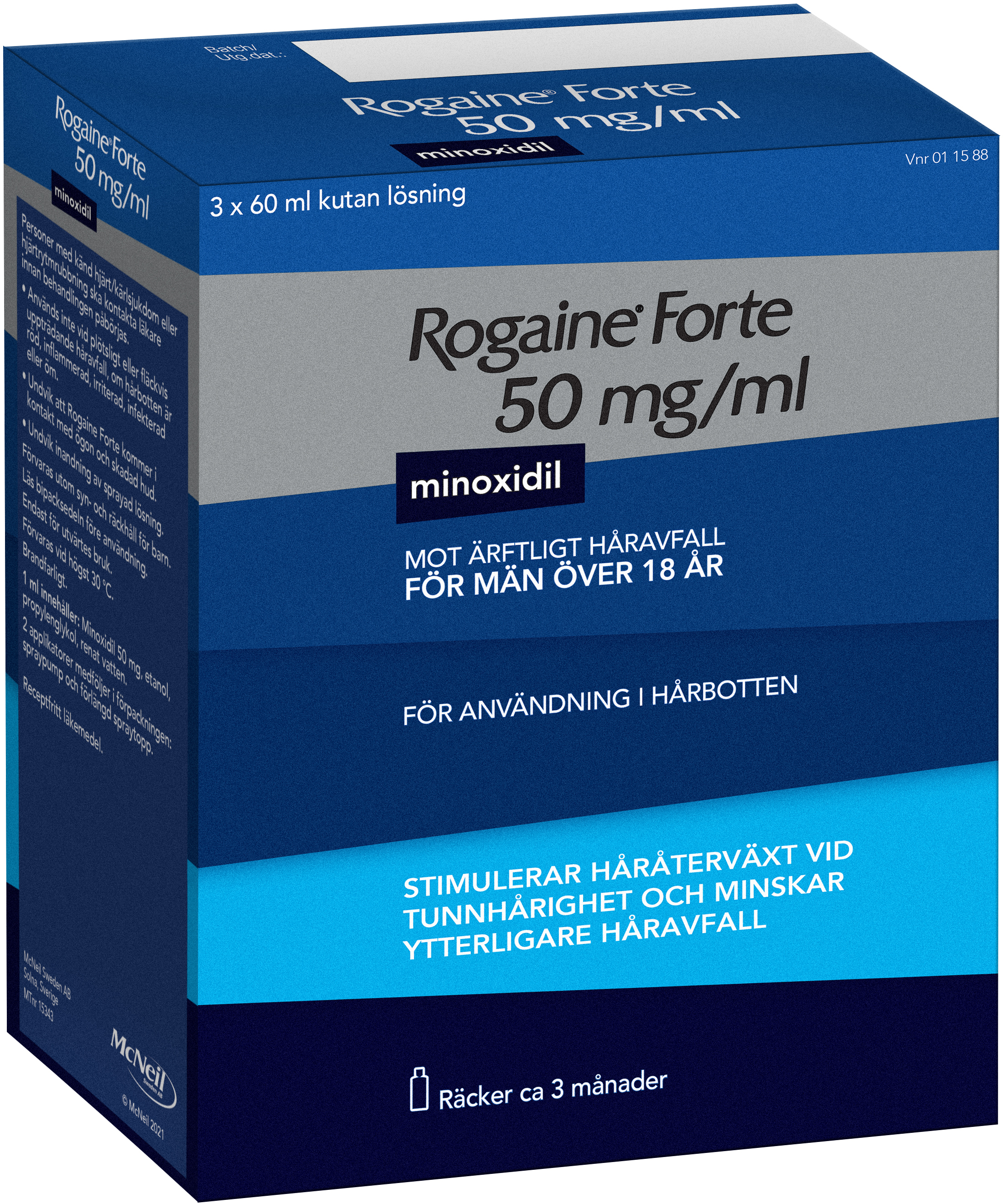 Rogaine forte, kutan lösning 50 mg/ml