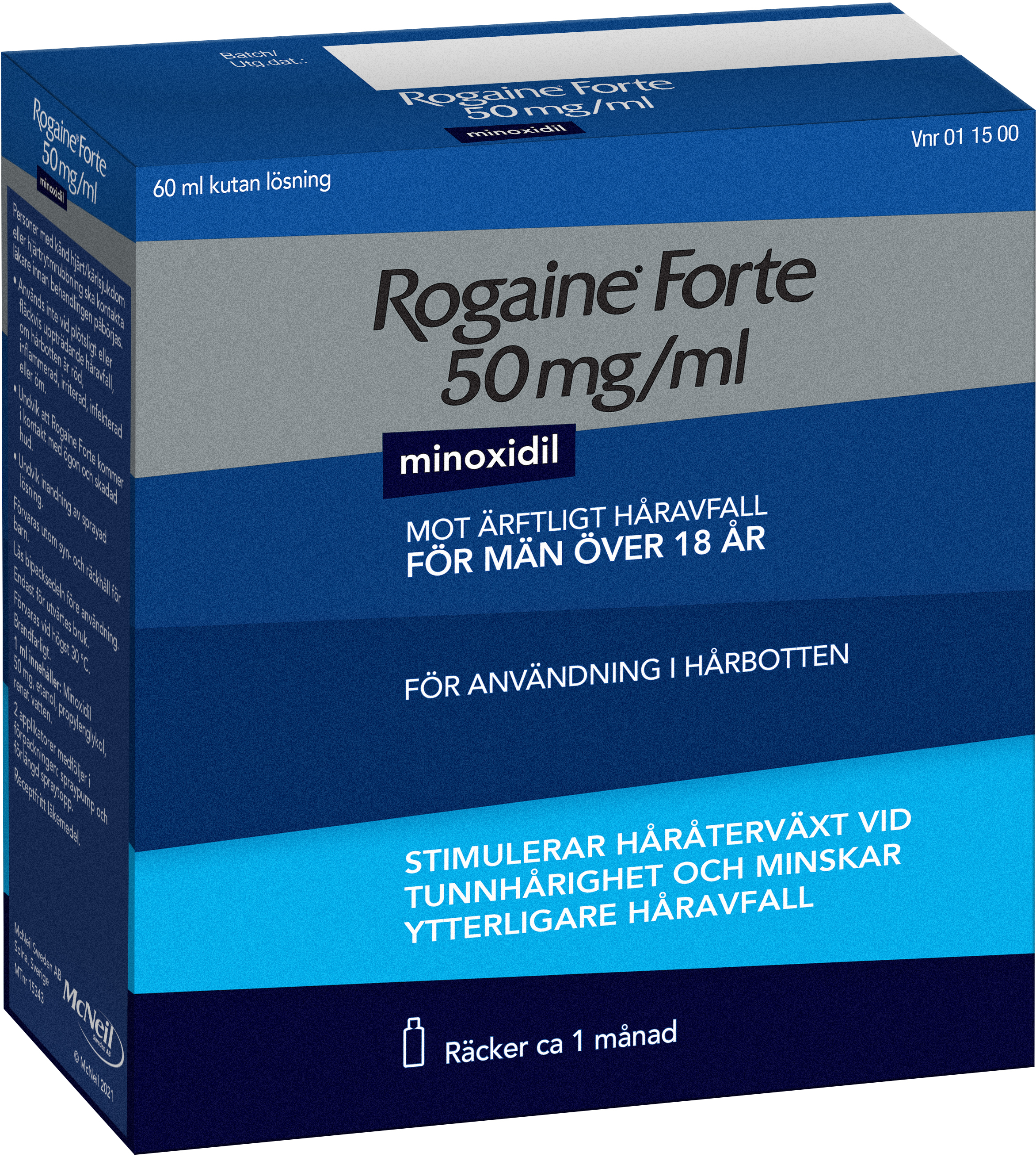 Rogaine forte, kutan lösning 50 mg/ml