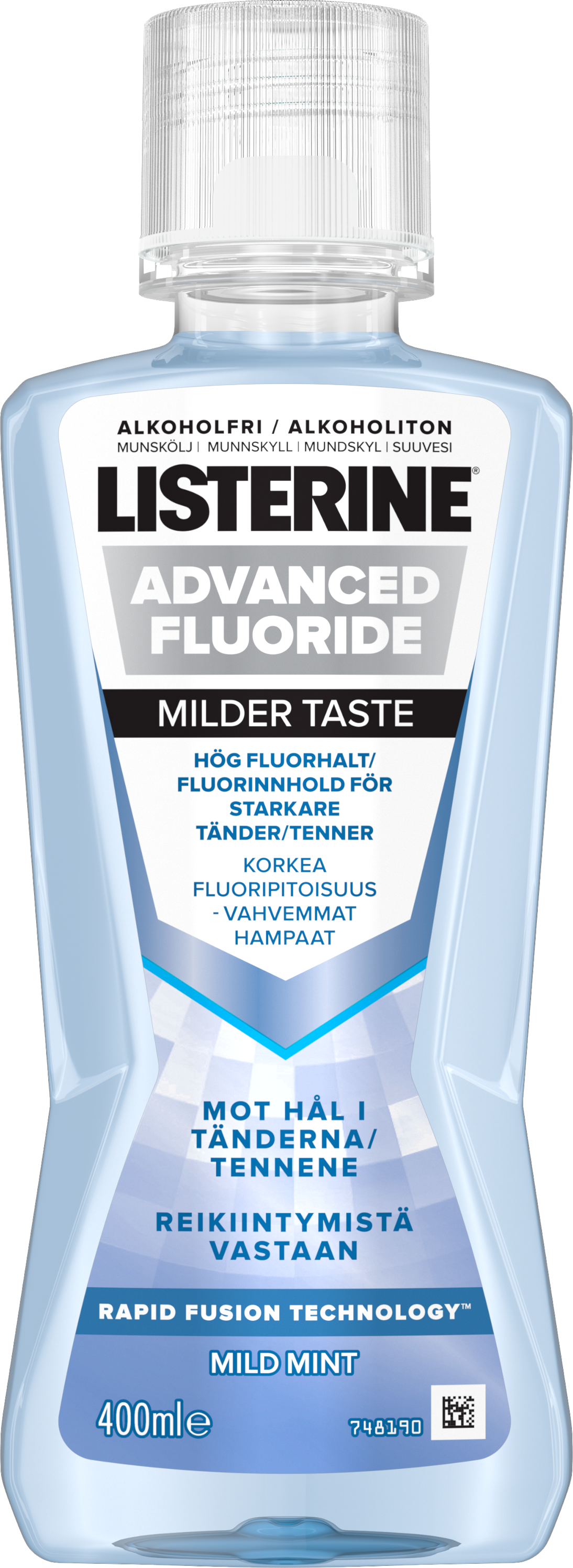 Listerine Advanced Fluoride Milder Taste 400 ml