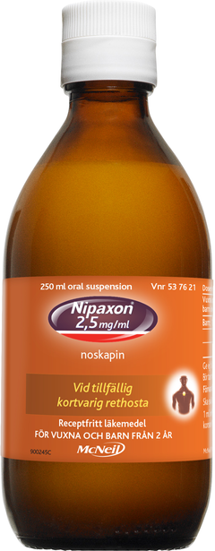 Nipaxon, oral suspension 2,5 mg/ml