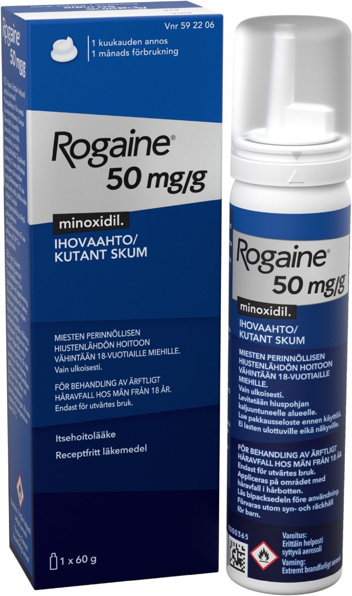 Rogaine, kutant skum 50 mg/g