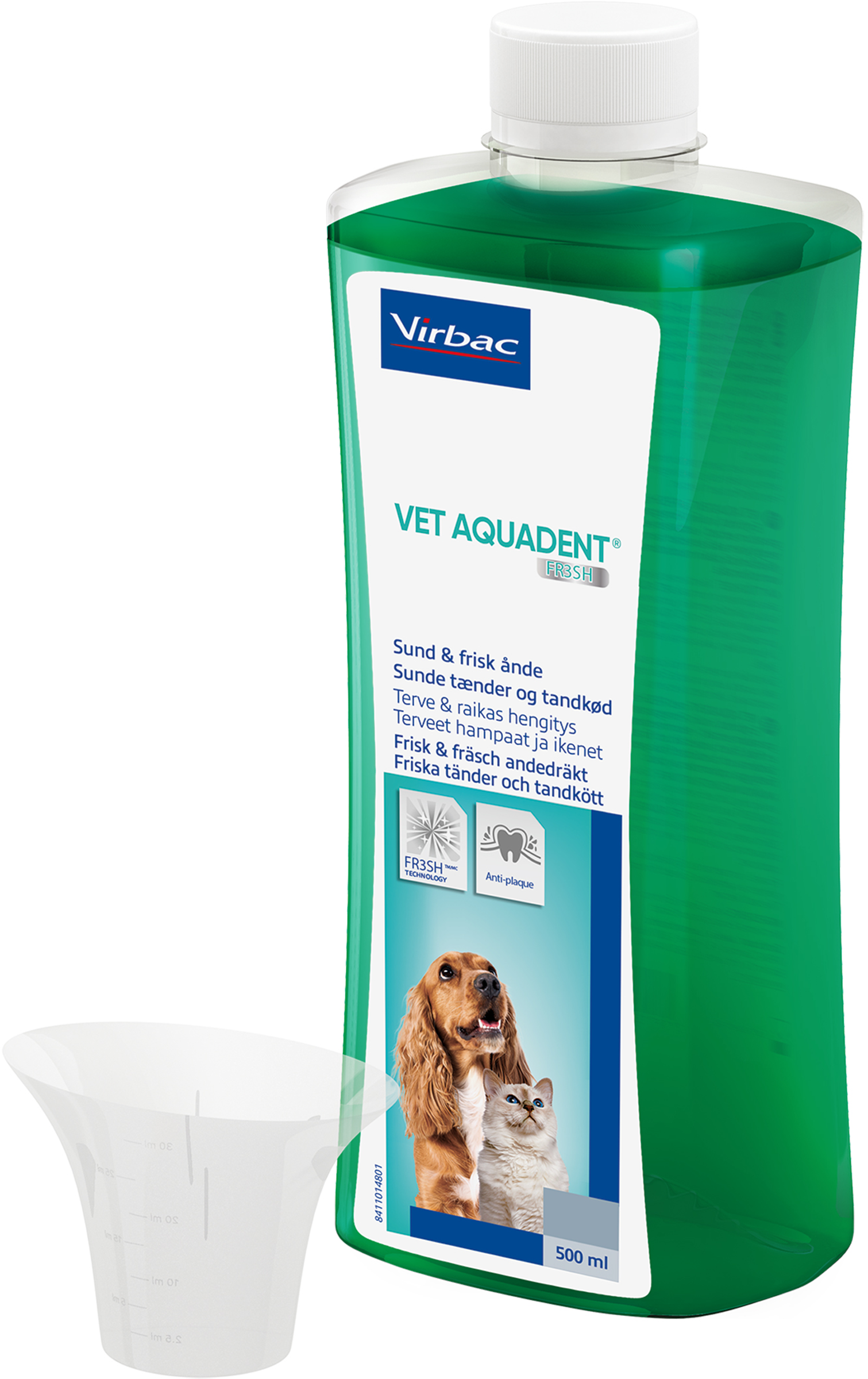 Produktfoto för Virbac Vet Aquadent Fr3sh (500 ml)