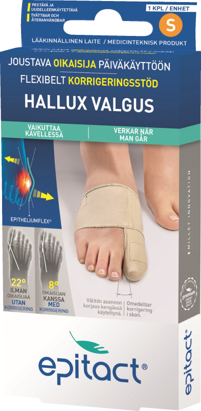 Epitact flexibelt korrigeringsstöd s 1 st